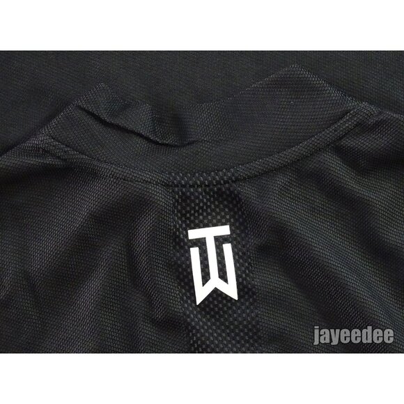 NIKE TIGER WOODS ADV MOCK SHIRT CUSTOM ATHLETE EXCLUSIVE DR5324-010 BLACK - Picture 5 of 9